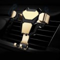 Universal Metal Gravity Car Phone Holder(Gold)