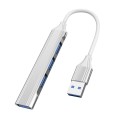 4 in 1 Mini Multifunctional Expanded Docking, Spec: USB 3.0 (Silver)