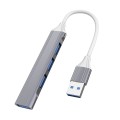4 in 1 Mini Multifunctional Expanded Docking, Spec: USB 3.0 (Gray)