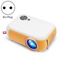 A10 480x360 Pixel Projector Support 1080P Projector ,Style: Same-screen White Yellow(EU Plug)