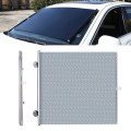 2 PCS Suction Cup Car Shade Curtain Window Telescopic Roller Blind, Size: 45x125cm Silver Lyser
