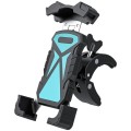 L101+M011 Outdoor Cycling Mechanical Locking Phone Holder(Blue)