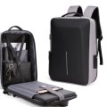 Hard Shell Backpack Alloy Frame Anti-Theft Computer Bag For Men, Color: 8001 Gray