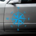 D-336 Car Compass Graphic Sticker Hood Car Body Universal Sticker(Blue)