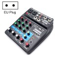 TEYUN A4 4-way Small Microphone Digital Mixer Live Recording Effector(EU Plug)