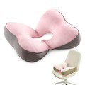 FANNIS Butterfly Office Hip Support Memory Foam Cushion, Size: 41x33x8cm(Pink)