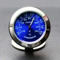 Night Light Car Thermometer Metal Ornaments(Blue Thermometer)