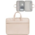 Baona BN-Q006 PU Leather Full Opening Laptop Handbag For 13/13.3 inches(Light Apricot Color)