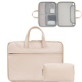 Baona BN-Q006 PU Leather Full Opening Laptop Handbag For 13/13.3 inches(Light Apricot Color+Power Ba