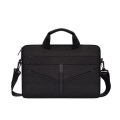 DJ04 Hidden Handle Waterproof Laptop Bag, Size: 13.3 inches(Mysterious Black)