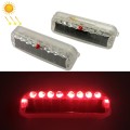 2 PCS LED Solar Decorative Night Vibration Lighting Warning strobe Lamp(Red)