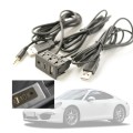 Car Universal Modification USB +Type-C+AUX Interface Charging Seat