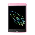 LCD Writing Board Children Hand Drawn Board, Specification: 8.5 inch Colorful (Light Pink)