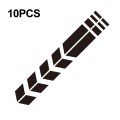 10 PCS Car Stripe Reflective Sticker Motorcycle Fender Arrow Stickers(Black)