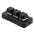 MK321 3 Keys Custom Keys Game Office PS Clip Macro Programming Keypad, Cable Length: 1.5m(Black)