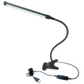 USB Clip Lamp Student Eye Protection LED Dimmable Desk Light(Black)