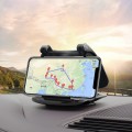 MM002 Car Dashboard Mobile Phone Holder Car Silicone Rotary Navigation Mobile Phone Holder(Black)