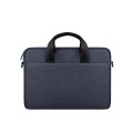 ST09 Portable Single-shoulder Laptop Bag, Size: 14.1-15.4 inches(Navy Cyan)