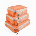3 PCS/Set Travel Waterproof Compression Clothes Storage Bag(Orange Red Without Net)
