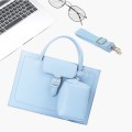 S176 Portable Waterproof Laptop Bag with Power Pack, Size: 14 inches(Sky Blue)