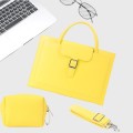 S176 Portable Waterproof Laptop Bag with Power Pack, Size: 14 inches(Goose Yellow)
