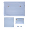 S178 3 In 1 Leather Waterproof Laptop Liner Bag, Size: 13 inches(Baby Blue)