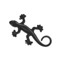 Anti-static Gecko 3D Stereo Car Sticker Decorative Stickers(Black)