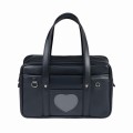 Handbag PU Uniform Bag Men and Women Wear-resistant Waterproof Commuter Backpack, Size: 19 Inch(Navy