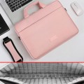 DSMREN Nylon Laptop Handbag Shoulder Bag,Model: 285 Air Cushion Pink, Size: 14 Inch