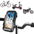 Bicycle Waterproof Bag Motorcycle Transparent Flip Phone Holder(Black)