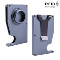 AK-1 RFID Portable Anti-theft Card Holder For AirTag(Grey)