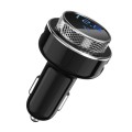 GC-16 Car Bluetooth MP3 Player FM Transmitter QC3.0 Fast Charging Car Charger(Black)