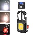 E-SMARTER W5138 Mini Bright Light Portable Flashlight, Specification: Black+Magnet