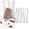 PVC Material Stereo 3D Shooting Background Board Photo Props,50 X 50cm(D081 Waves White)