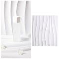 PVC Material Stereo 3D Shooting Background Board Photo Props,50 X 50cm(D105 Ripple White)