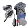 9 PCS / Set Car Waterproof Gloves Tire Gap Cleaning Brush Car Wash Set