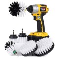 6 PCS / Set Electric Drill Head Car Tire Floor Crevice Cleaning Brush(White)