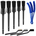 9 PCS / Set Car Interior Outlet Air Conditioning Brush Details Cleaning Brush(Black)