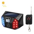 RC-711 Solar Outdoor Orchard Fish Pond Anti-theft Human Body Infrared Alarm(Black)