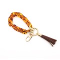 Keychain Ladies Acrylic Bracelet Jewelry(Brown)