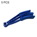 5 PCS AQ-CS01 Multifunctional Car Beauty Tool Brush Air Outlet Cleaning Brush(Blue)