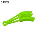 5 PCS AQ-CS01 Multifunctional Car Beauty Tool Brush Air Outlet Cleaning Brush(Green)