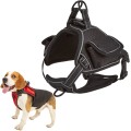 Distributed Load Soft Reflective Pet Chest Strap, Size: S(Black)