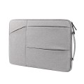 ST02 Large-capacity Waterproof Shock-absorbing Laptop Handbag, Size: 14.1-15.4 inches(Grey)