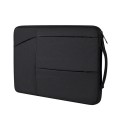 ST02 Large-capacity Waterproof Shock-absorbing Laptop Handbag, Size: 14.1-15.4 inches(Mysterious Bla