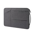 ST02 Large-capacity Waterproof Shock-absorbing Laptop Handbag, Size: 14.1-15.4 inches(Deep Sky Gray)