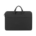ST01 Large-Capacity Waterproof Shock-Absorbing Laptop Handbag, Size: 13.3 inches(Mysterious Black)