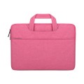 ST01 Large-Capacity Waterproof Shock-Absorbing Laptop Handbag, Size: 13.3 inches(Rose Pink)