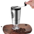 Manual Coffee Bean Grinding Machine Household Small Portable Coffee Machine(Stainless Steel)