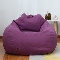 Lazy Sofa Bean Bag Chair Fabric Cover, Size: 90x110cm(Noble Purple)